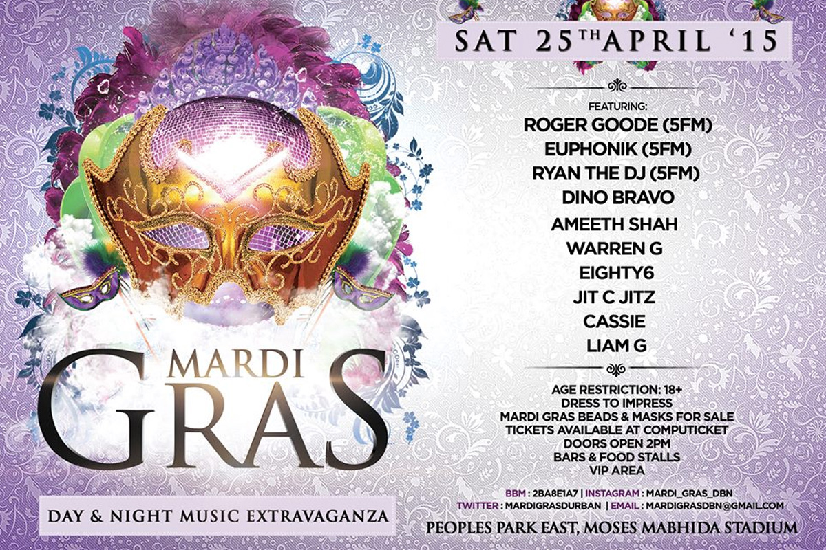 The Mardi Gras is coming to Durban