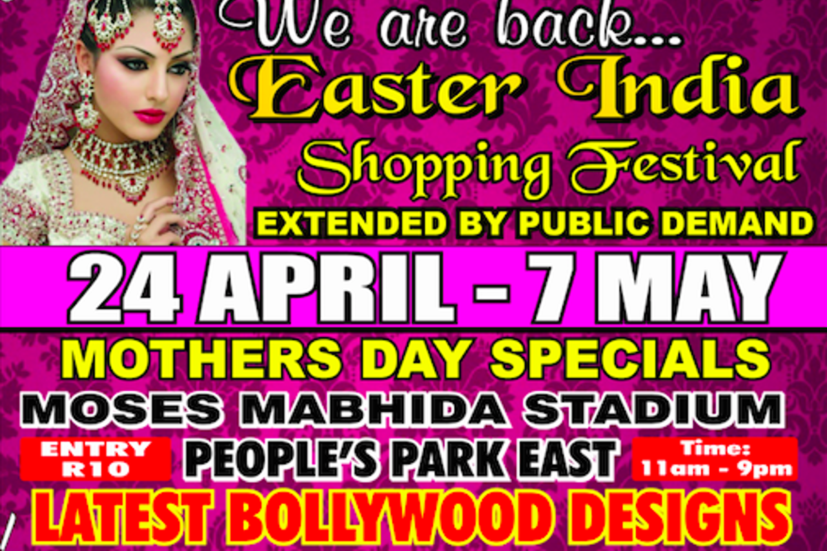 Extended dates for Easter Indian Shopping Fest!