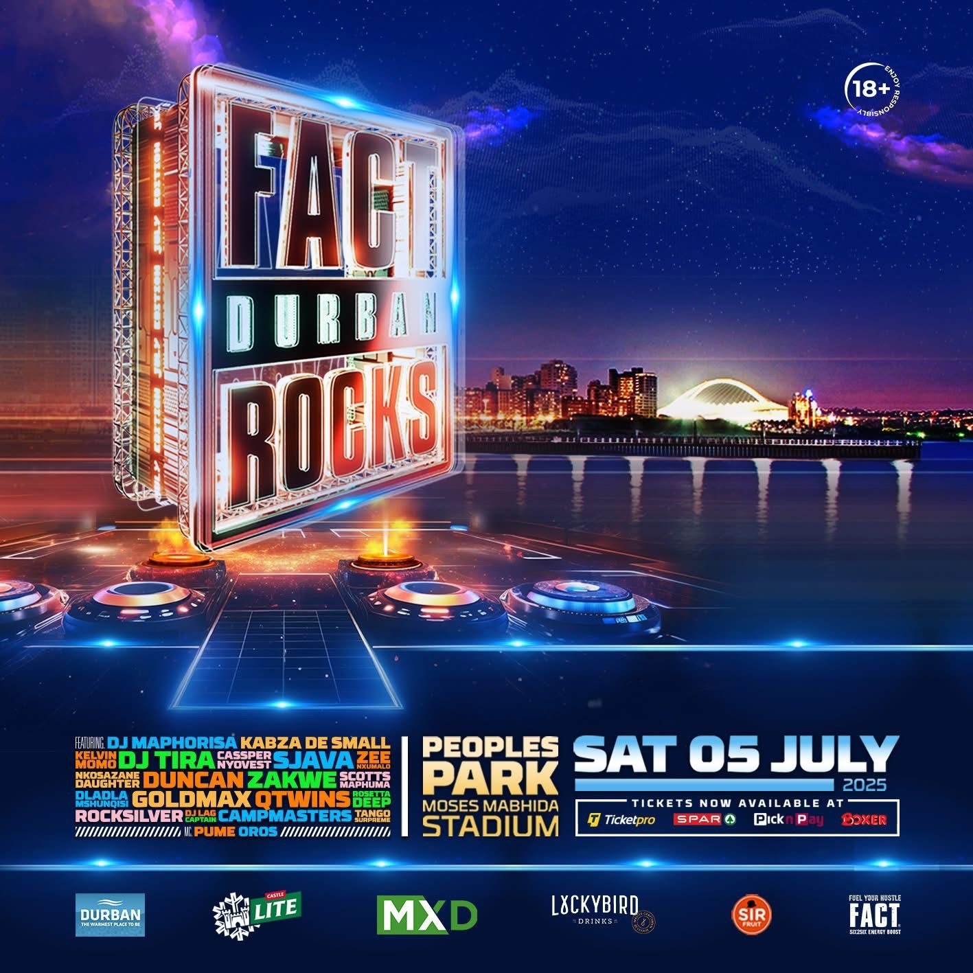 FACT DURBAN ROCKS Returns to Light Up People’s Park!
