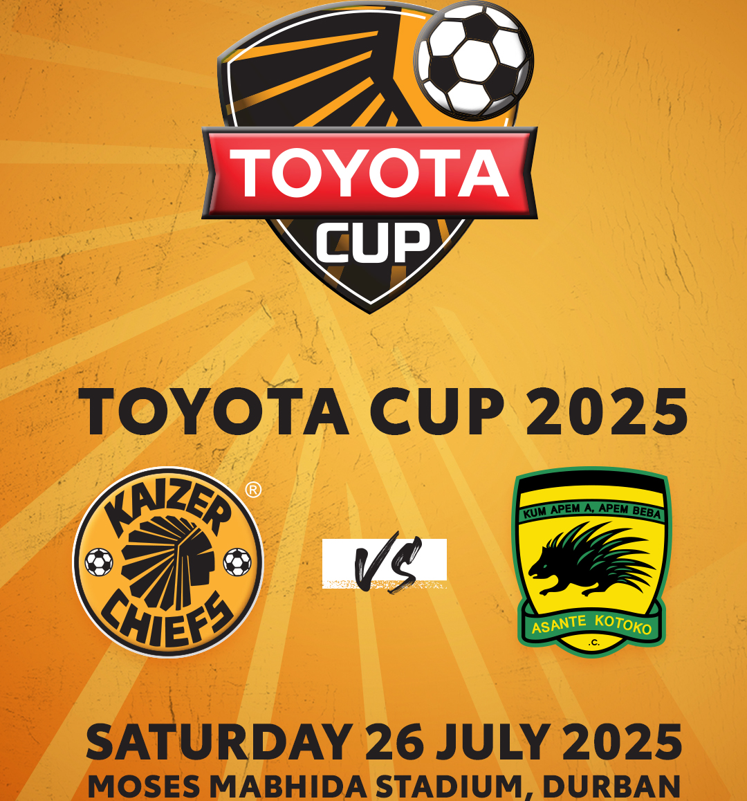 Toyota Cup 2025: Kaizer Chiefs vs Asante Kotoko